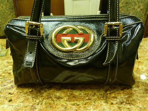 gucci purse black leather|original gucci leather purse.